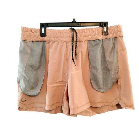 Womens Harbor Pink Swell Shorts By Free Fly XL Coconut Charcoal & Spandex Drawst - Picture 5 of 8